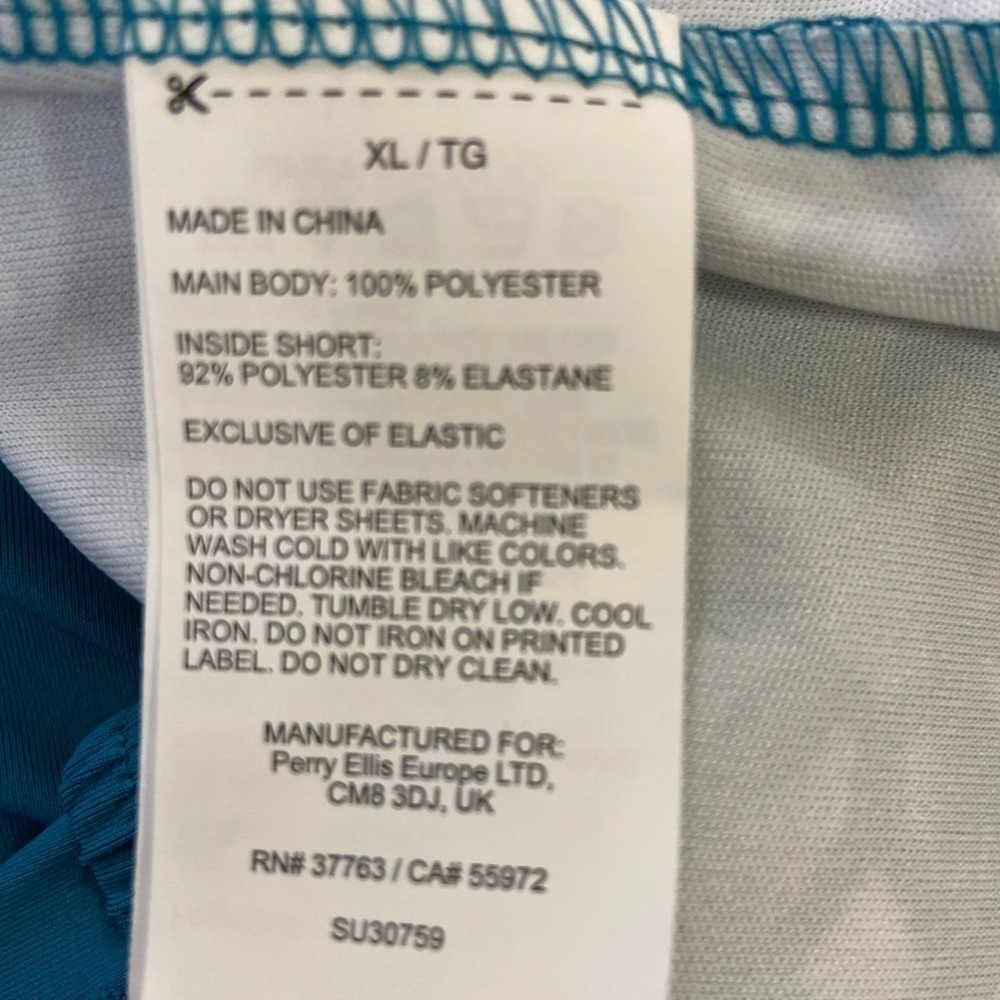 Athletic Stretchy Pull-On Skort~Blue & White~Back Pocket~Size XL - Picture 8 of 11